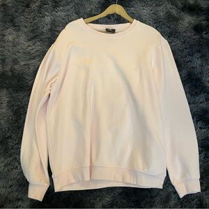 H&M Men's Light Pink Crewneck Sweater